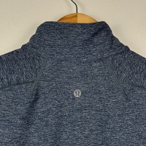Lululemon Pullover Surge Warm 1/2 Zip Reflective Heathered Blue Mens Size M - Picture 6 of 6